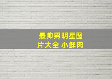 最帅男明星图片大全 小鲜肉